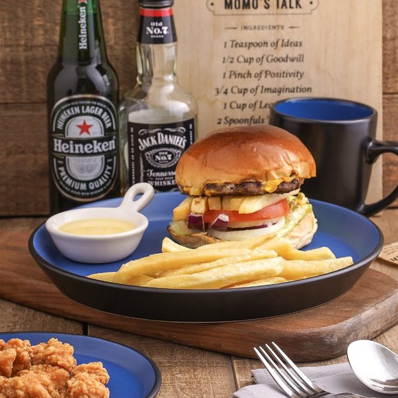 NEW Stone Lain 2 Piece Plates Stoneware Dinnerware Blue and Black Dishwasher an - Picture 7 of 7